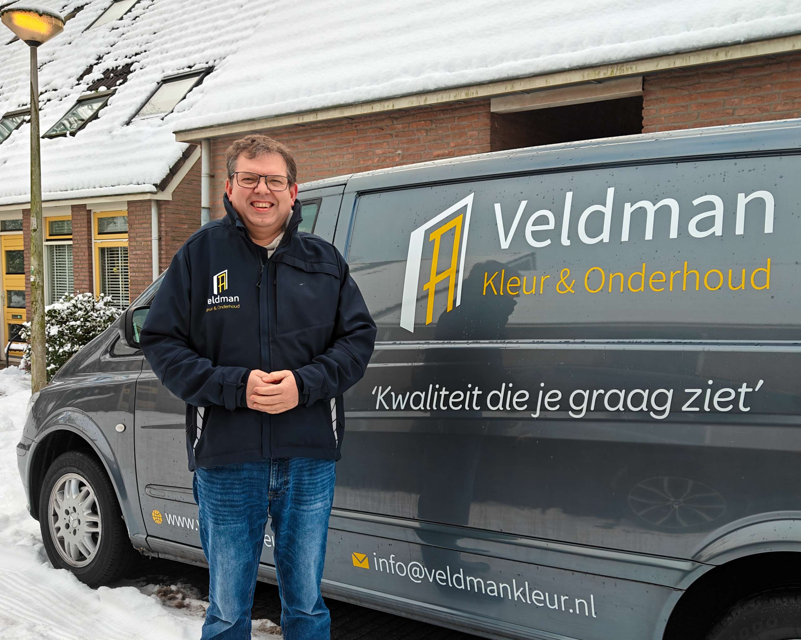 Nieuwe belettering van Veldman Kleur en Onderhoud